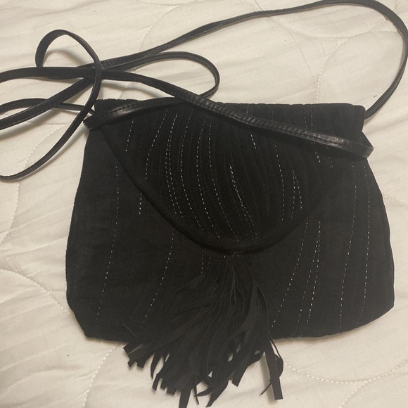 NWOT suede vintage purse. - Picture 7 of 14